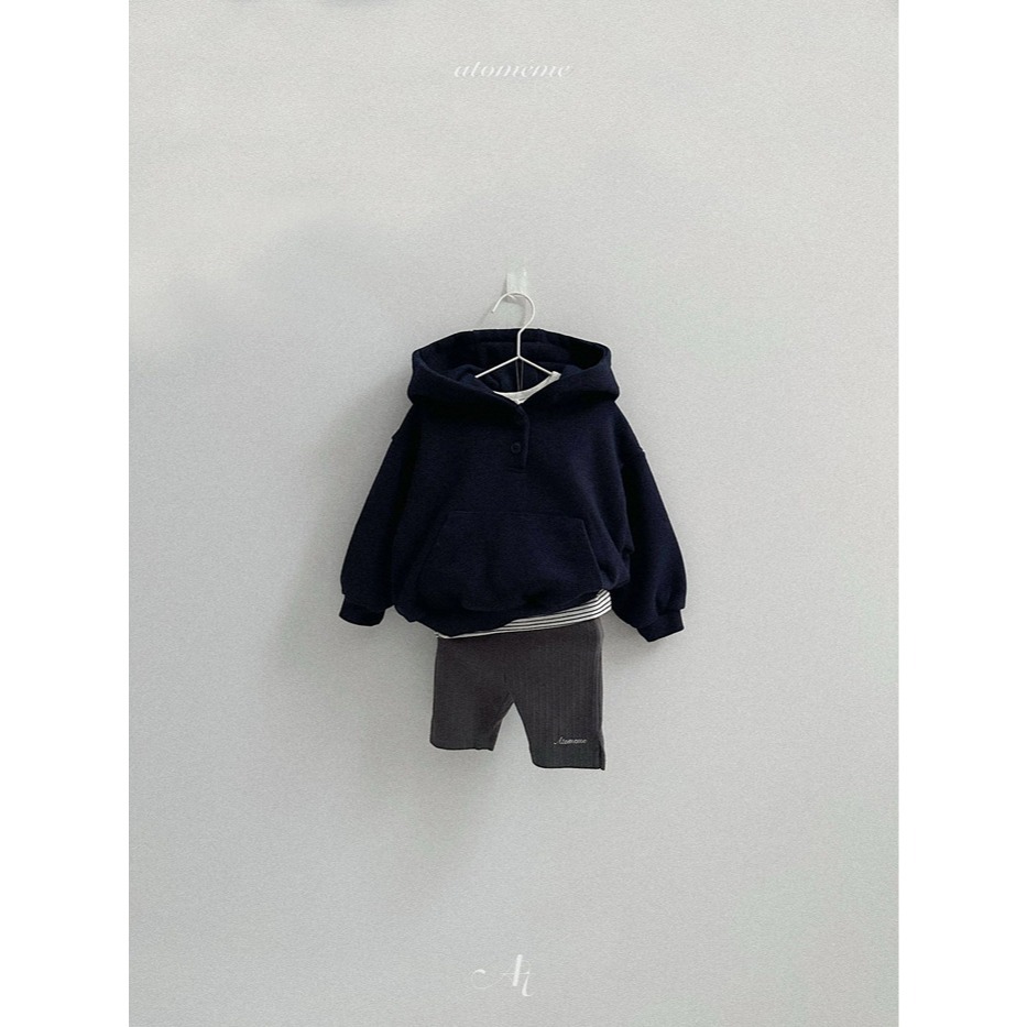 26春 正韓 Atomeme｜Soft Memory｜質感壓紋 五分棉褲（70-110cm)-細節圖4