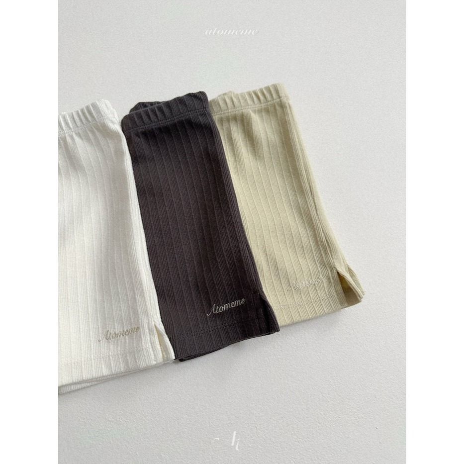 26春 正韓 Atomeme｜Soft Memory｜質感壓紋 五分棉褲（70-110cm)-細節圖8