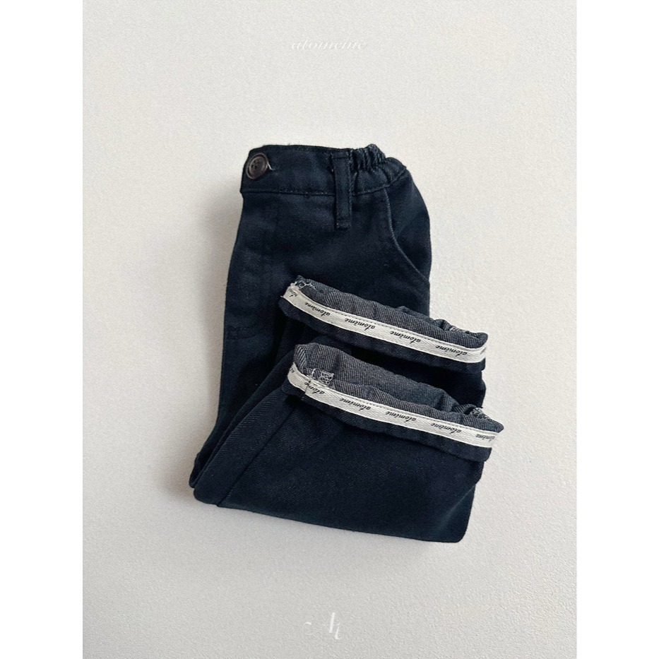 26春 正韓 Atomeme｜Soft Memory｜質感反折原色牛仔褲（70-110cm) 大推款-細節圖5
