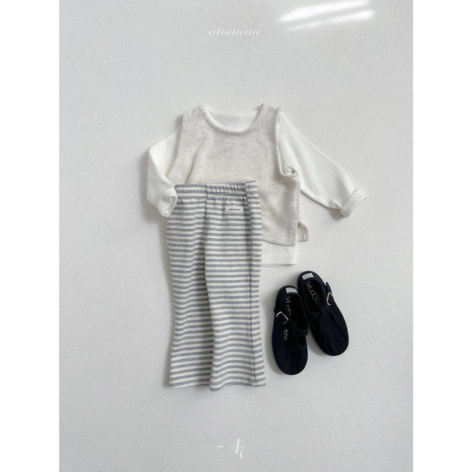 26春 正韓 Atomeme｜Soft Memory｜細緻柔軟 開衩長褲（70-110cm) 大推款-細節圖3