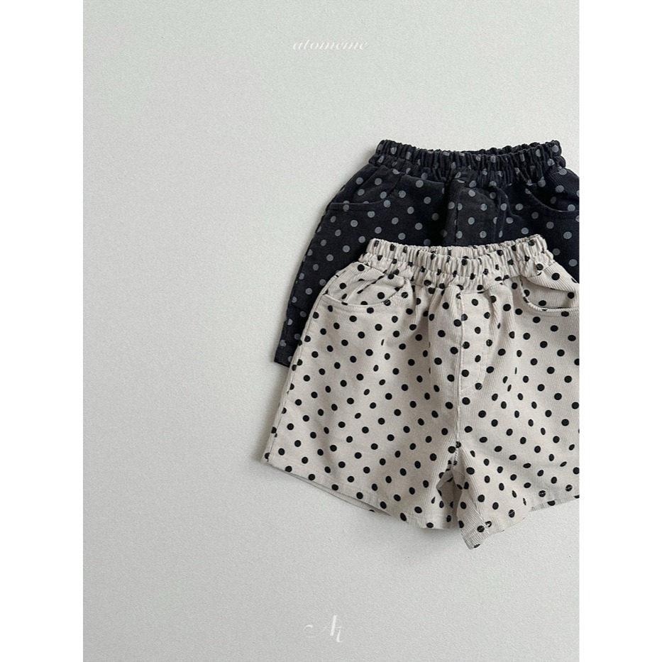 26春 正韓 Atomeme｜Soft Memory｜日常復古點點短褲（70-110cm)-細節圖6
