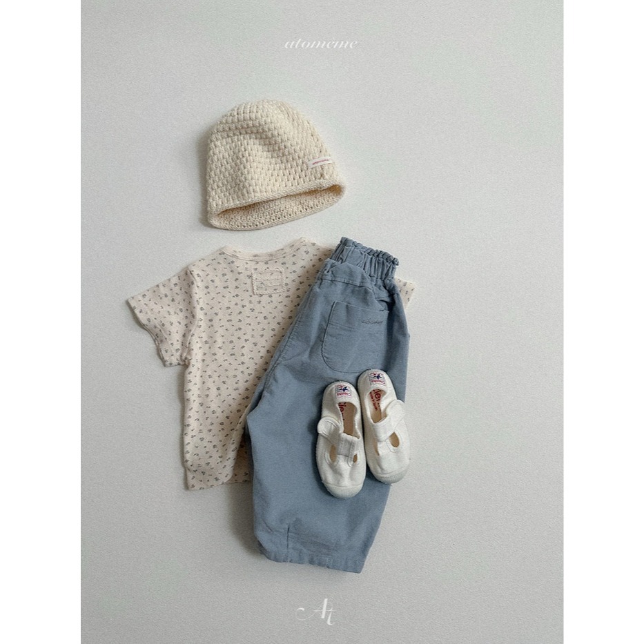 26春 正韓 Atomeme｜Soft Memory｜質感壓紋 短袖上衣（70-110cm)-細節圖2