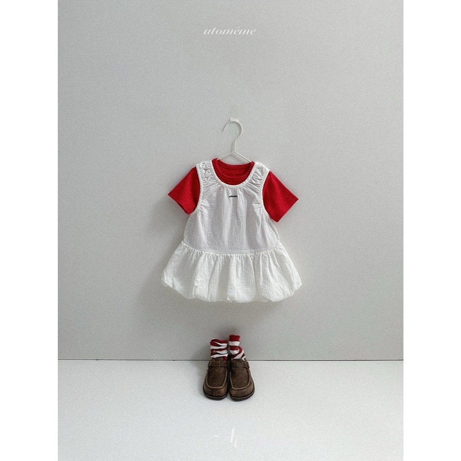 26春 正韓 Atomeme｜Soft Memory｜質感壓紋 短袖上衣（70-110cm)-細節圖3