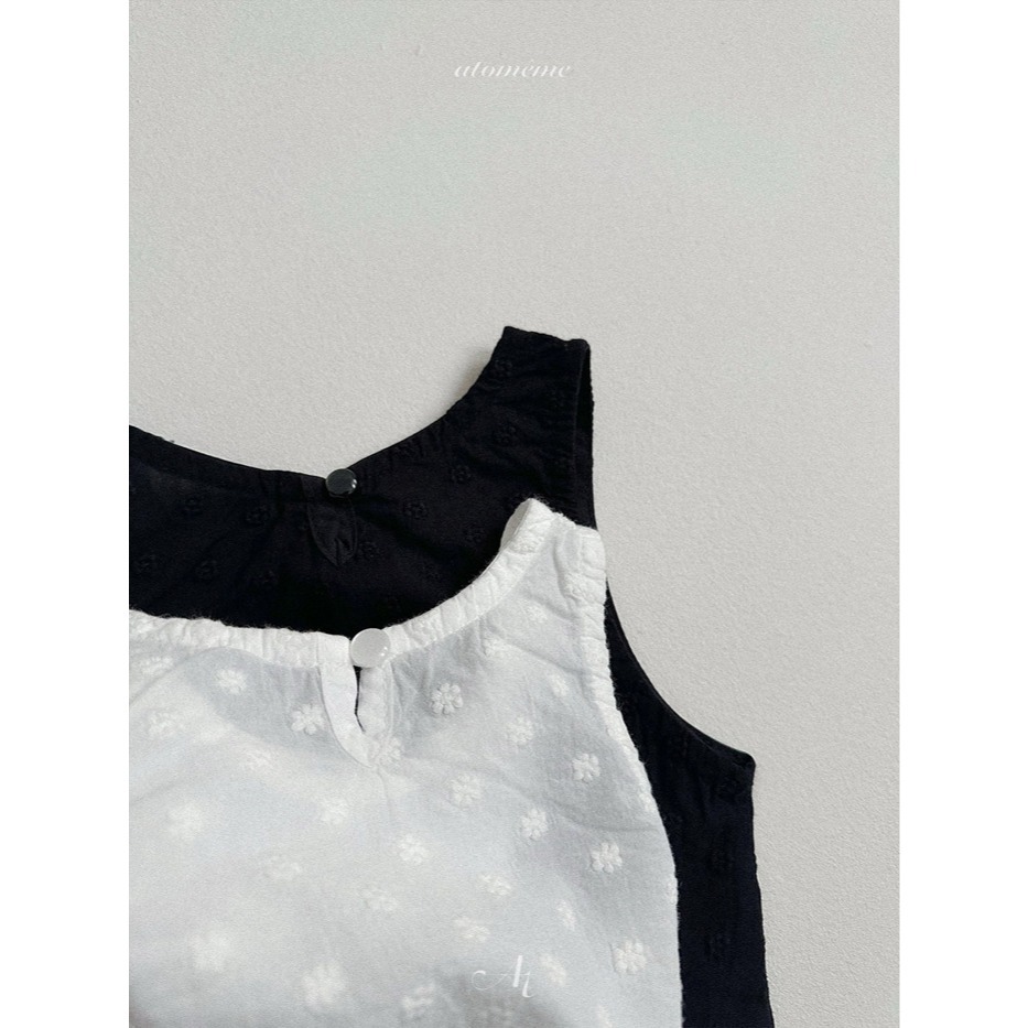 26春 正韓 Atomeme｜Soft Memory｜質感刺繡 外罩背心（70-110cm) 大推款-細節圖6