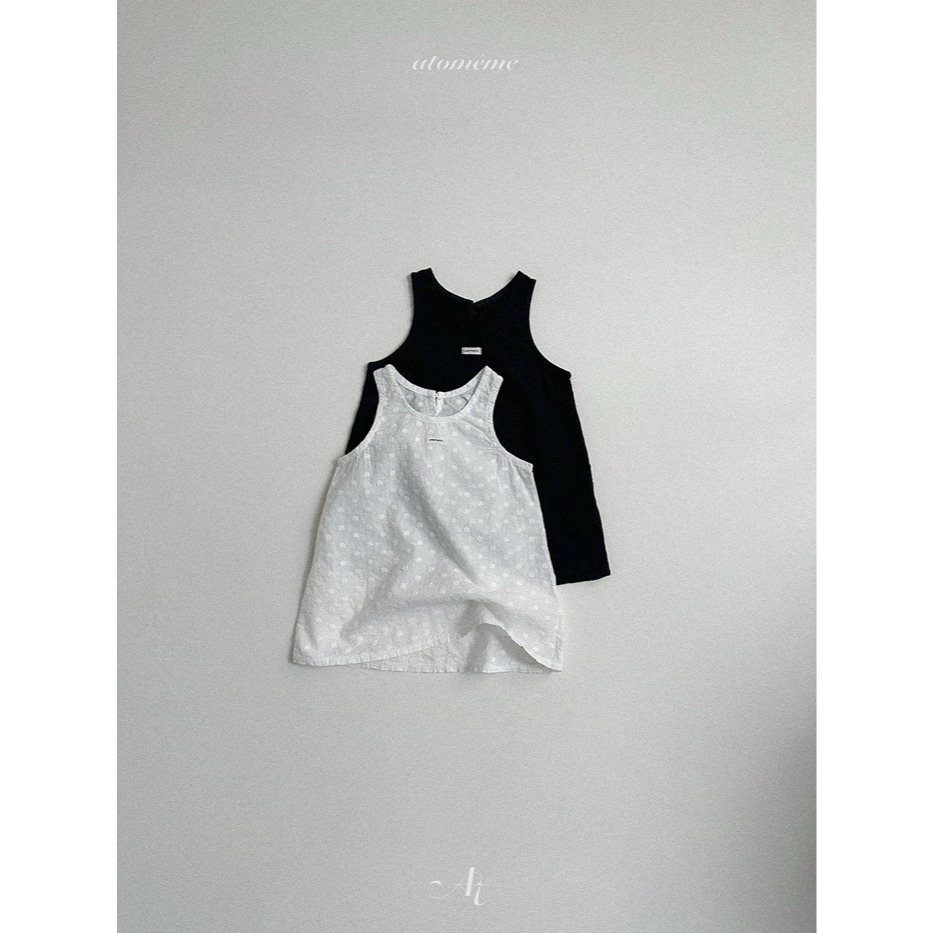 26春 正韓 Atomeme｜Soft Memory｜質感刺繡 外罩背心（70-110cm) 大推款-細節圖7