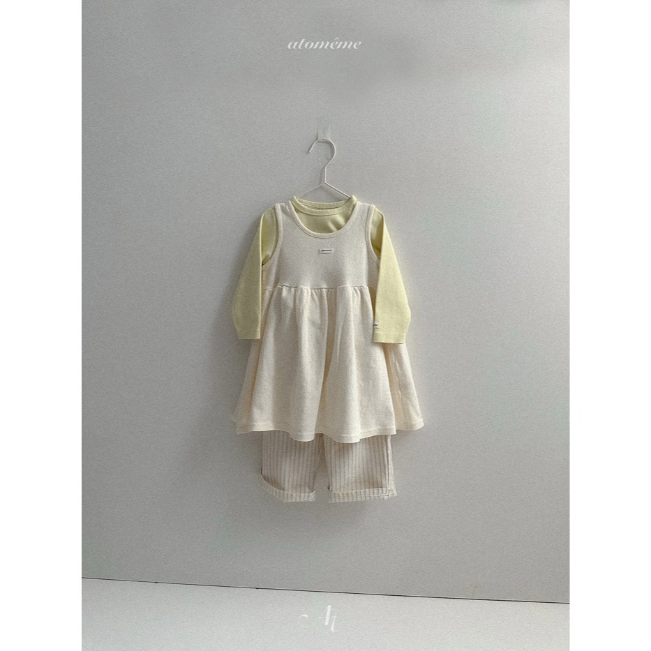 26春 正韓 Atomeme｜Soft Memory｜質感壓紋 日常洋裝（70-110cm)-細節圖2