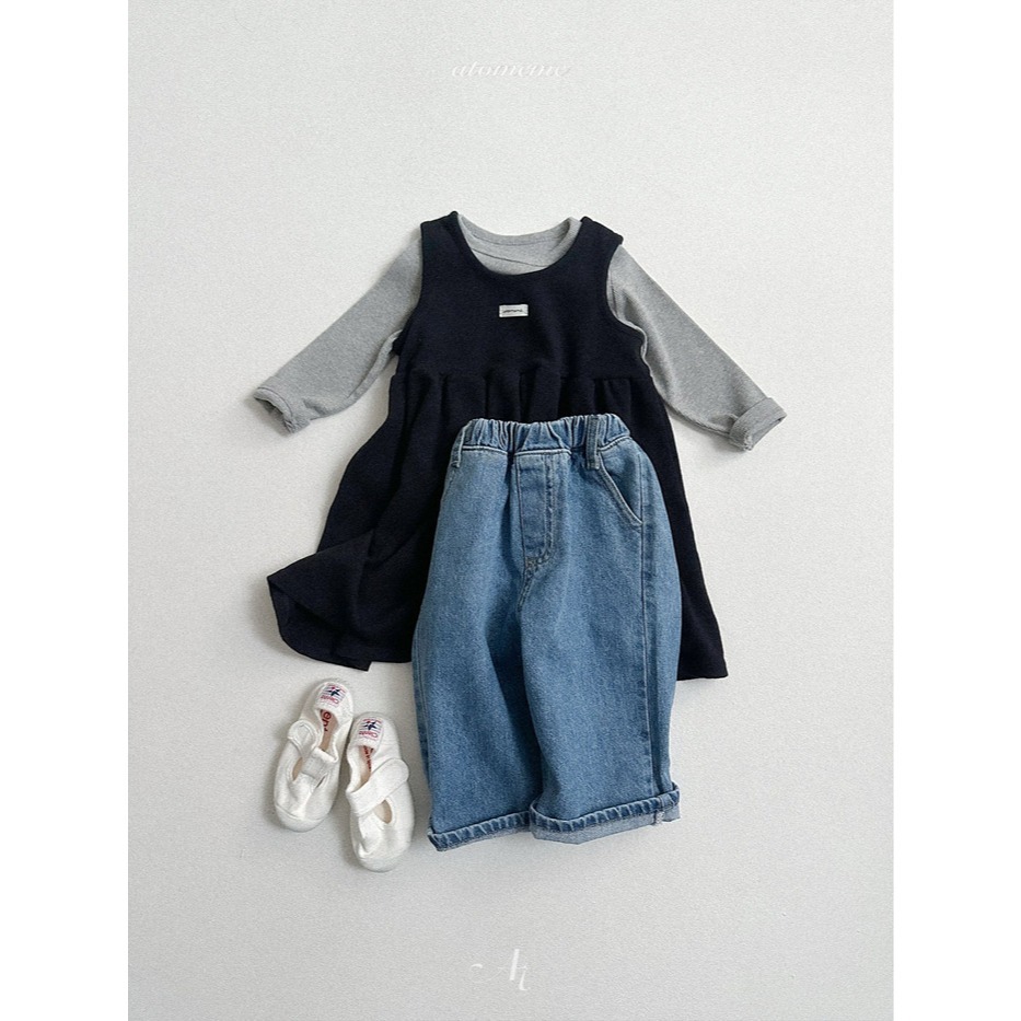 26春 正韓 Atomeme｜Soft Memory｜質感壓紋 日常洋裝（70-110cm)-細節圖3