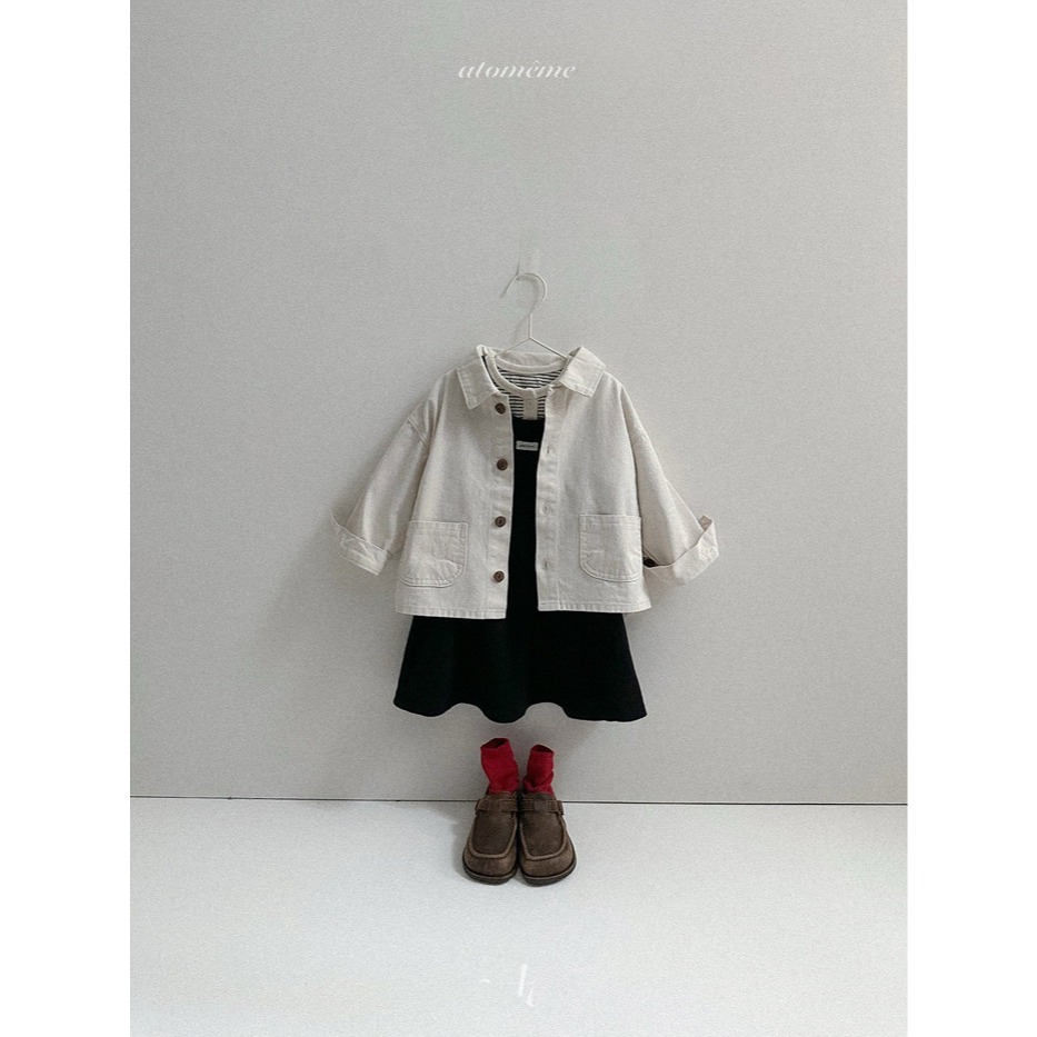 26春 正韓 Atomeme｜Soft Memory｜質感壓紋 日常洋裝（70-110cm)-細節圖4