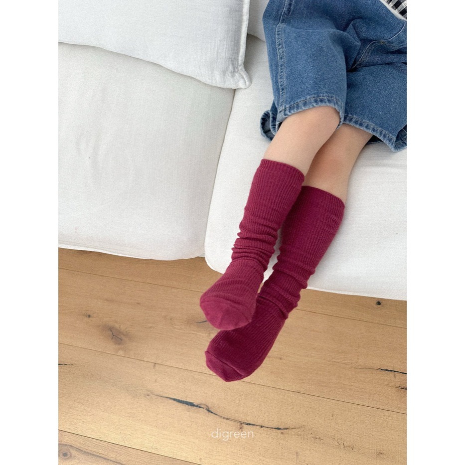 26春 正韓 DIGREEN｜Everyday Playground｜每次都要買的 長筒襪（三雙一組）-細節圖2