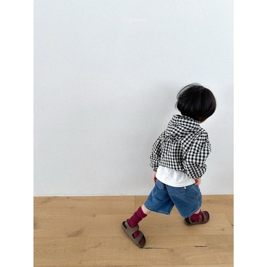 26春 正韓 DIGREEN｜Everyday Playground｜經典格紋連帽外套-細節圖4