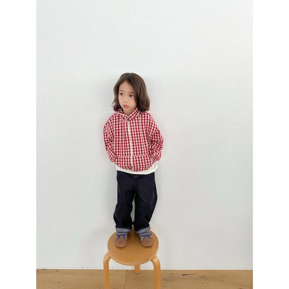 26春 正韓 DIGREEN｜Everyday Playground｜經典格紋連帽外套-細節圖7