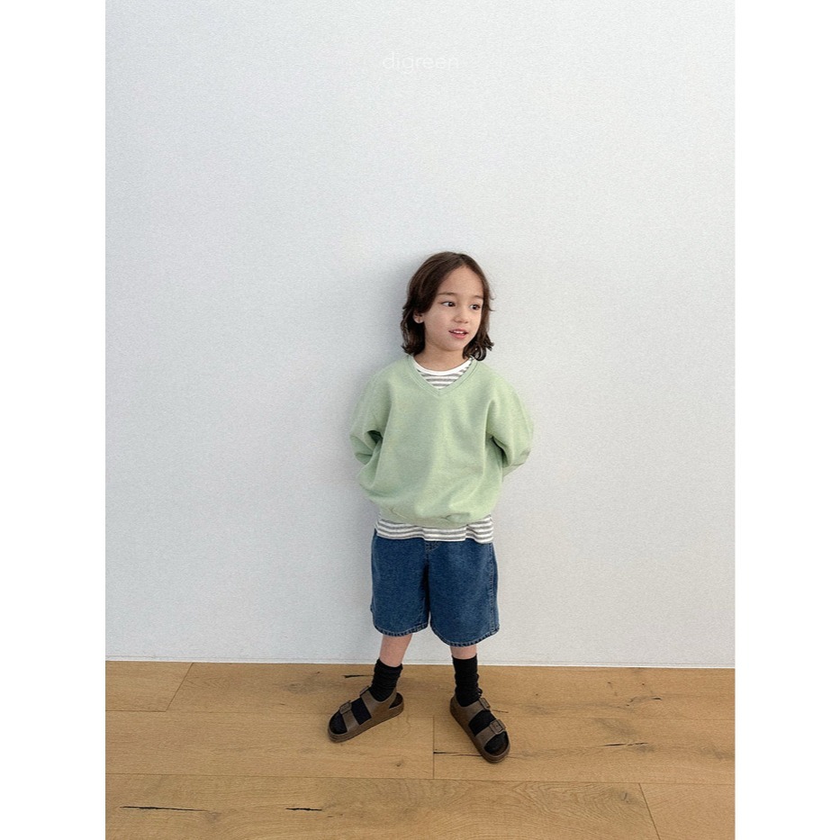 26春 正韓 DIGREEN｜Everyday Playground｜經典刷色直筒 五分牛仔褲-細節圖5