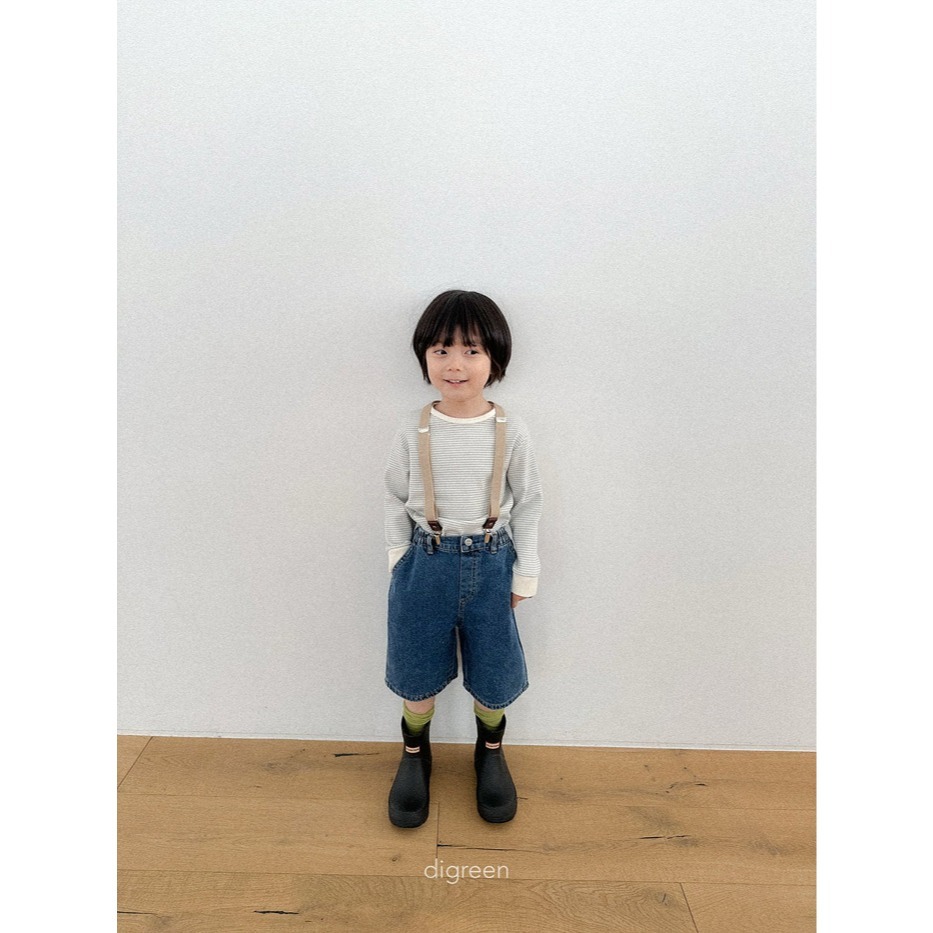26春 正韓 DIGREEN｜Everyday Playground｜經典刷色直筒 五分牛仔褲-細節圖6