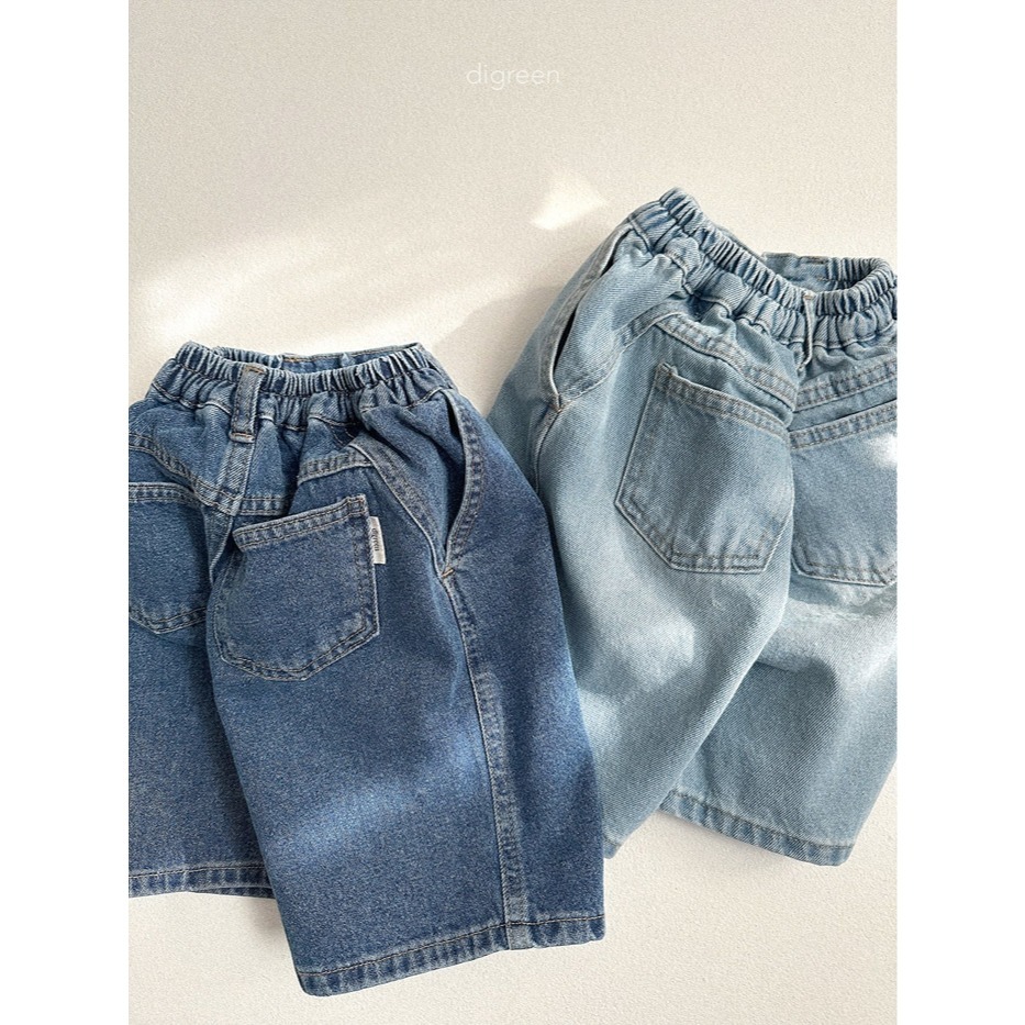 26春 正韓 DIGREEN｜Everyday Playground｜經典刷色直筒 五分牛仔褲-細節圖8