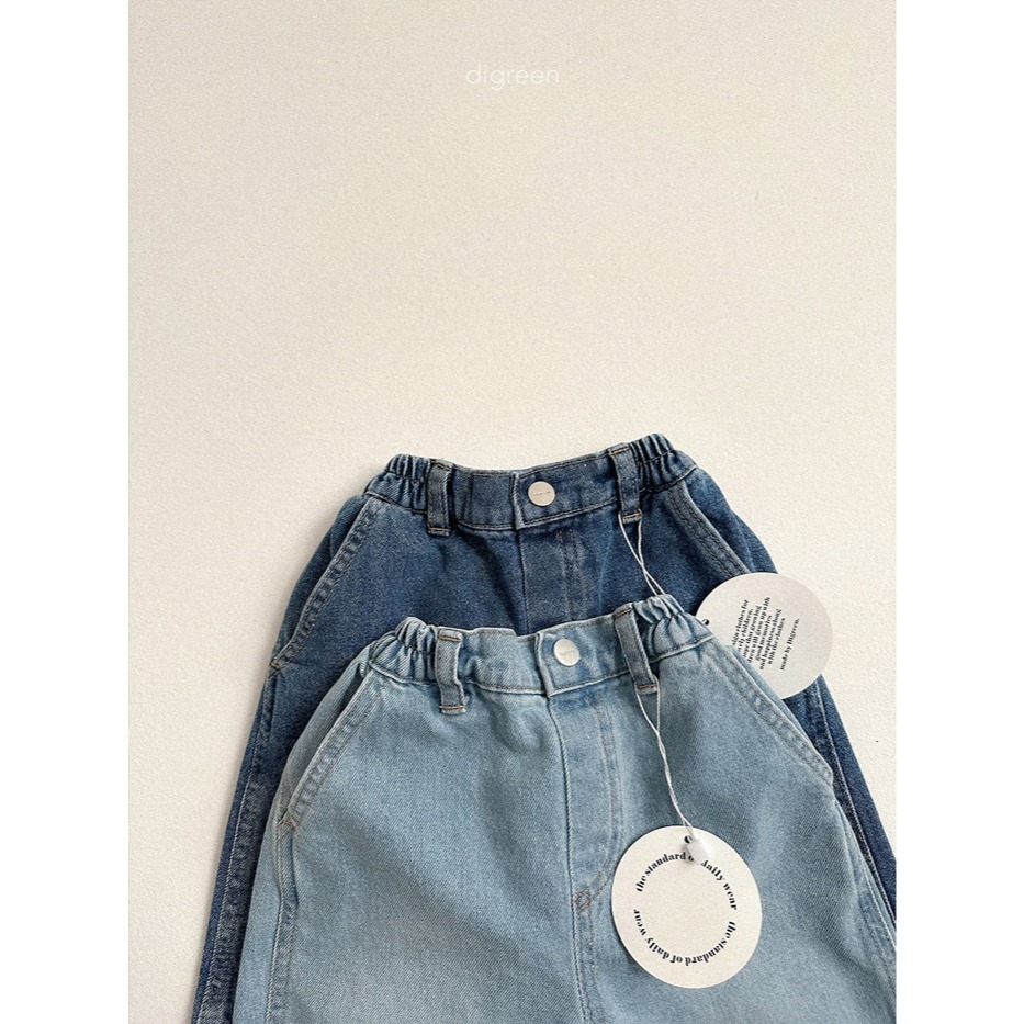 26春 正韓 DIGREEN｜Everyday Playground｜經典刷色直筒 五分牛仔褲-細節圖9