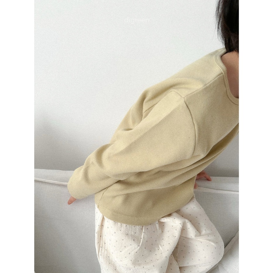 26春 正韓 DIGREEN｜Everyday Playground｜不敗款日常內搭 羅紋Ｔ 大推黃-細節圖3