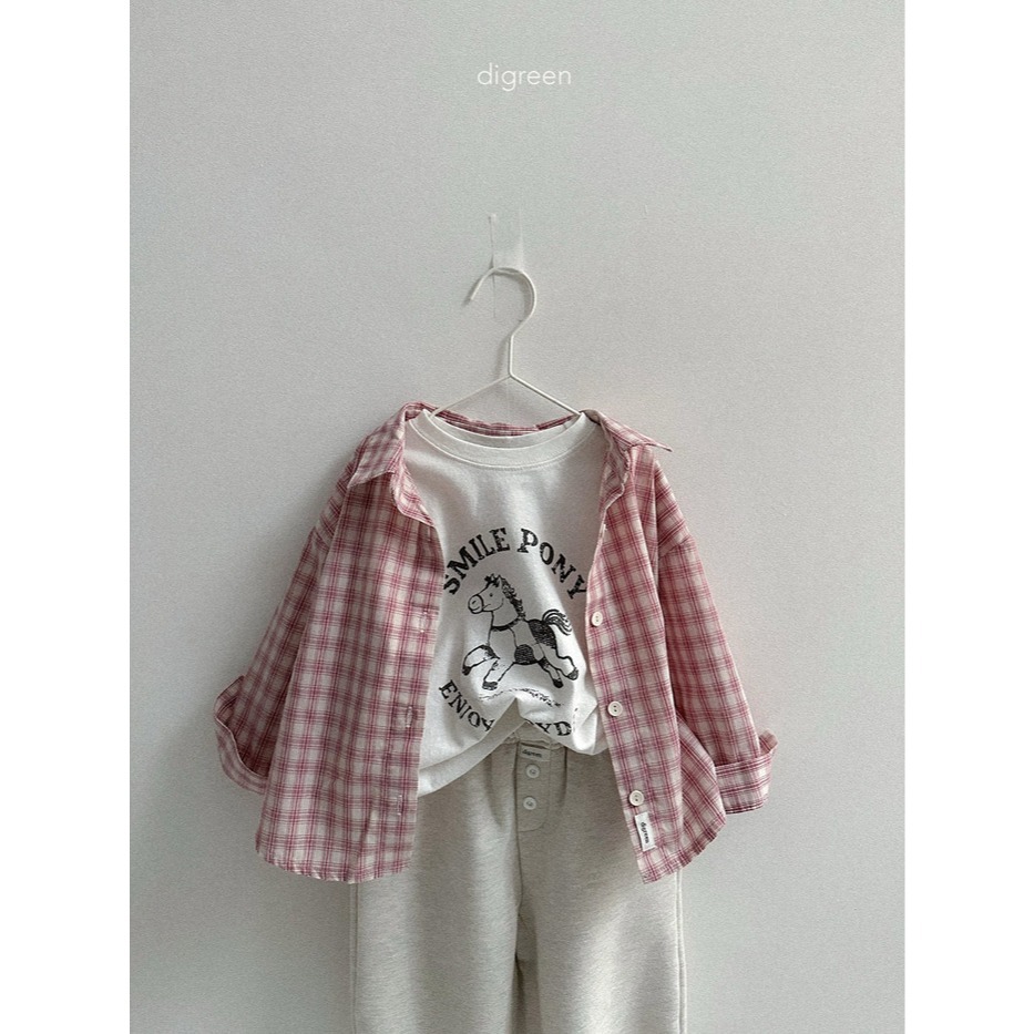 26春 正韓 DIGREEN｜Everyday Playground｜今年春天要有的格紋襯衫 自留款 大推紅-細節圖4