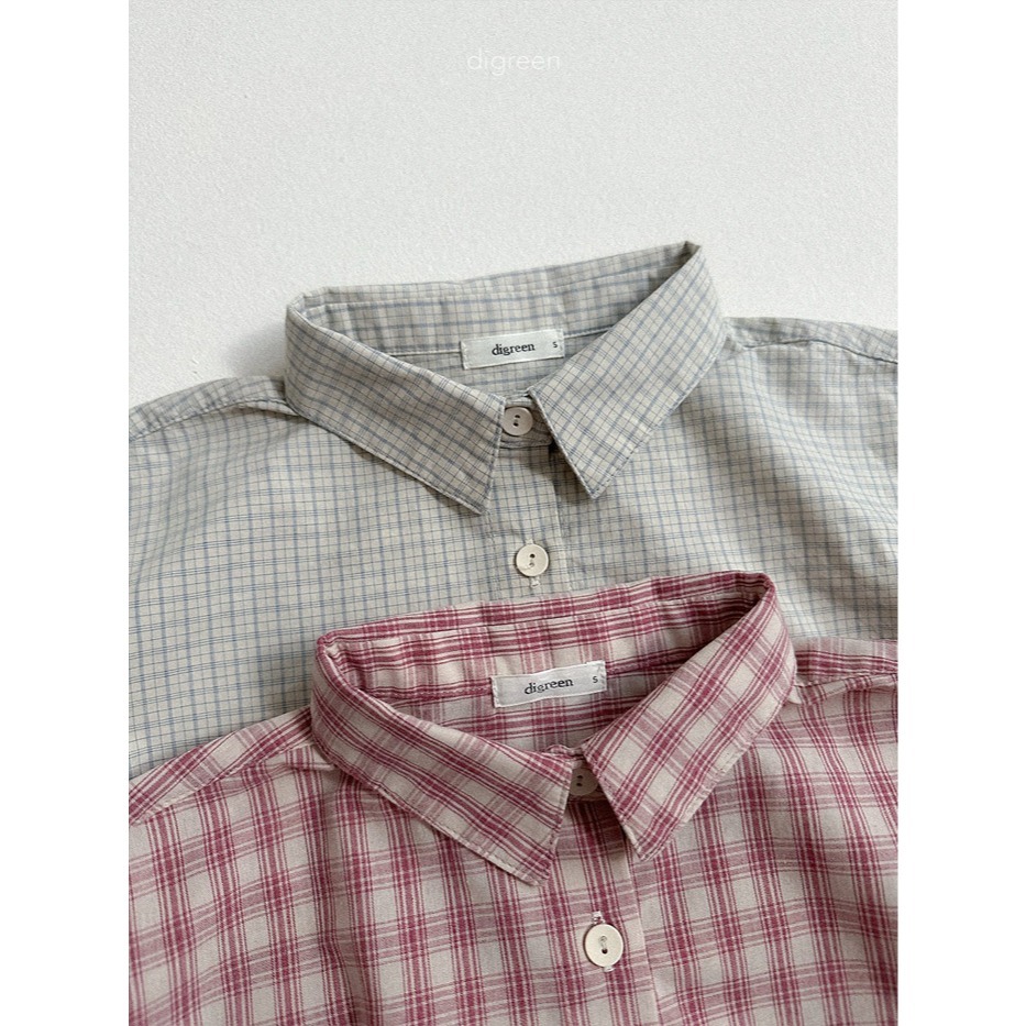 26春 正韓 DIGREEN｜Everyday Playground｜今年春天要有的格紋襯衫 自留款 大推紅-細節圖7