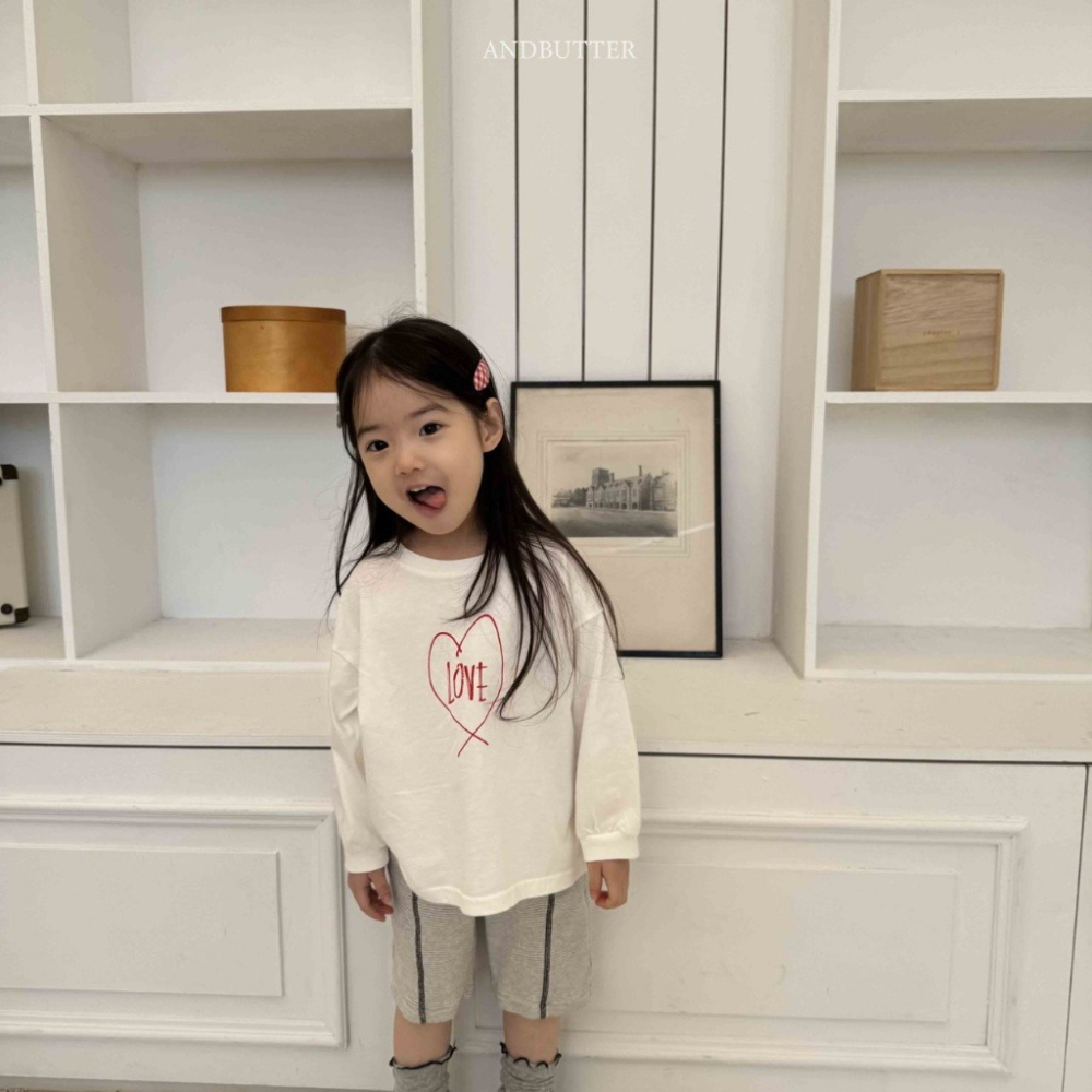 26春 正韓 andbutter Soft Urban｜日常愛心上衣（90-145cm)-細節圖3