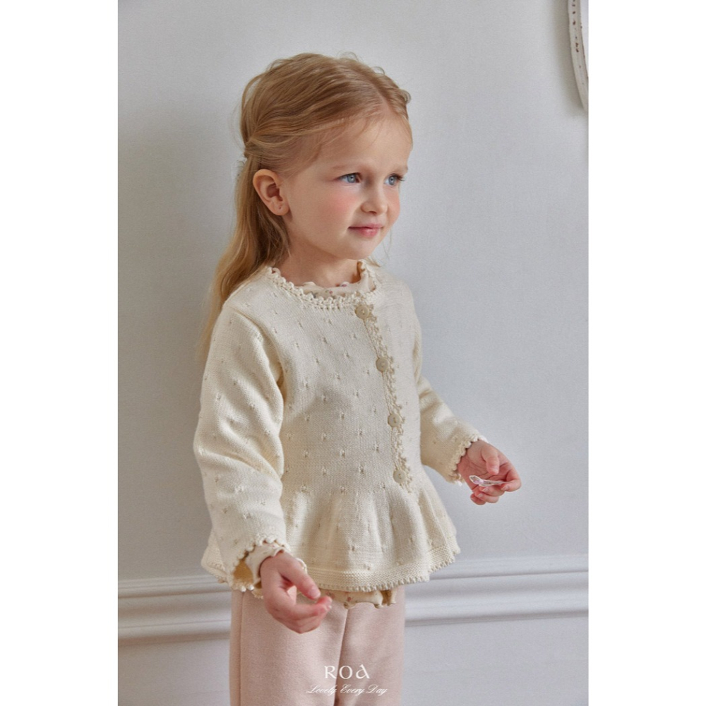 26春 正韓 ROA｜Lovely Every Day｜春日針織棉 外套-細節圖3