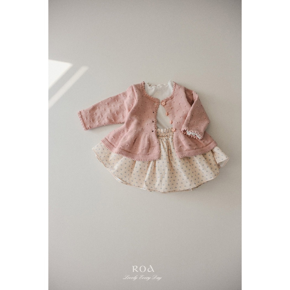 26春 正韓 ROA｜Lovely Every Day｜春日針織棉 外套-細節圖6