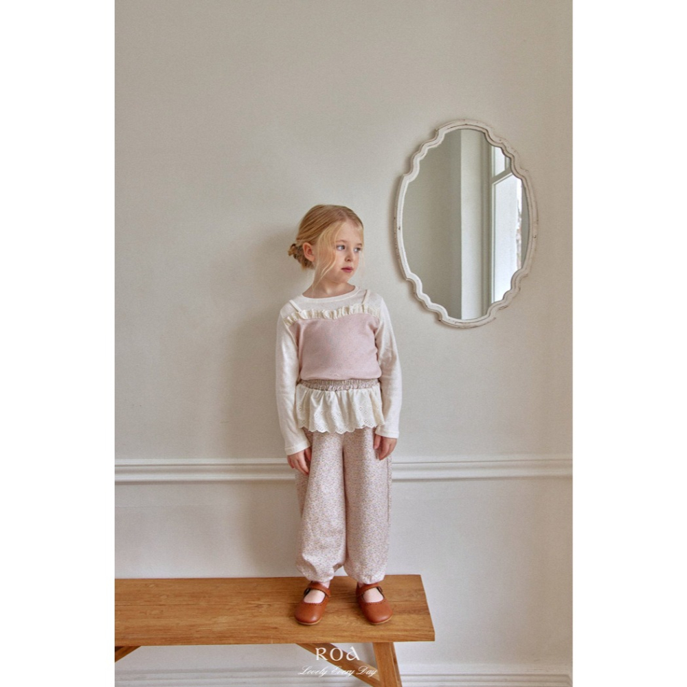 26春 正韓 ROA｜Lovely Every Day｜春日感 蝴蝶結壓紋上衣-細節圖7