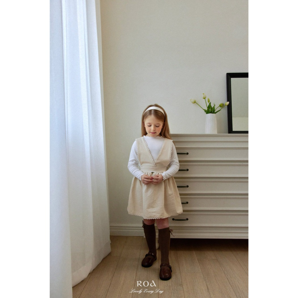 26春 正韓 ROA｜Lovely Every Day｜春日氛圍感 吊帶裙-細節圖6