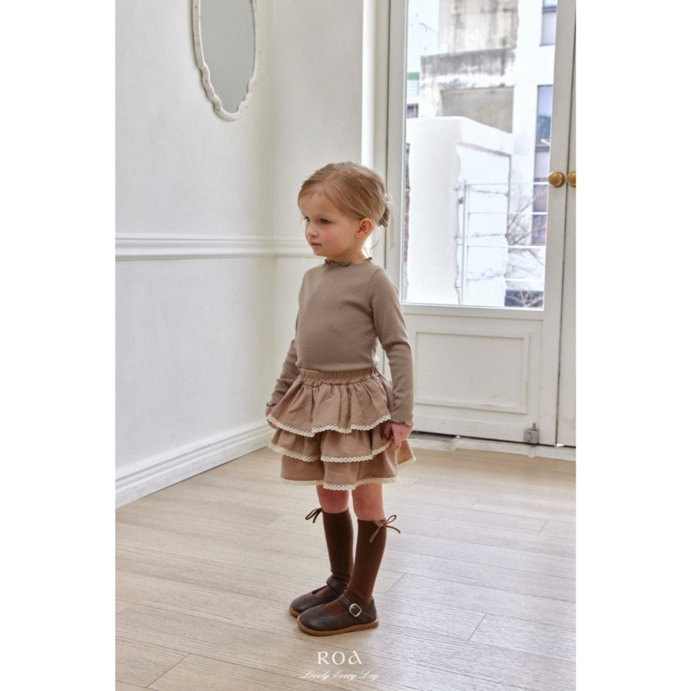 26春 正韓 ROA｜Lovely Every Day｜春日感 多層次褲裙-細節圖5