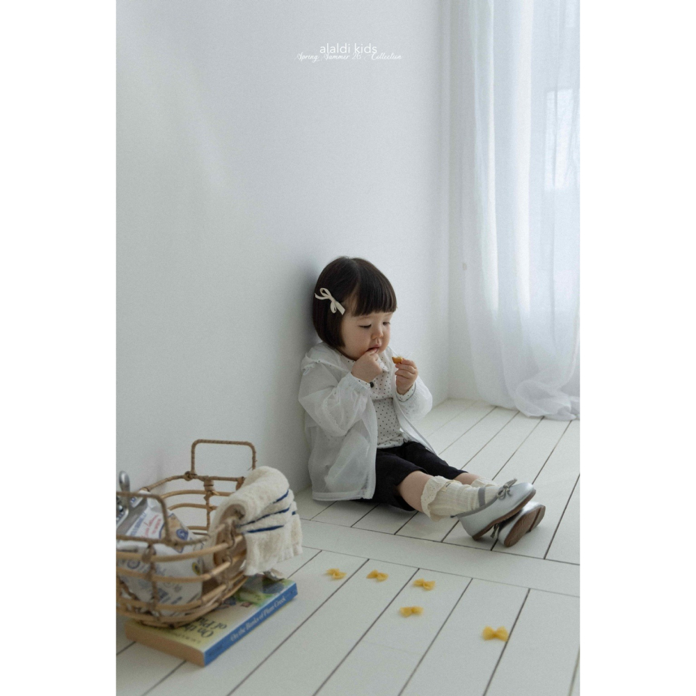 26春 正韓 ALADIN｜Gentle Days 布蕾花邊 中筒襪-細節圖2