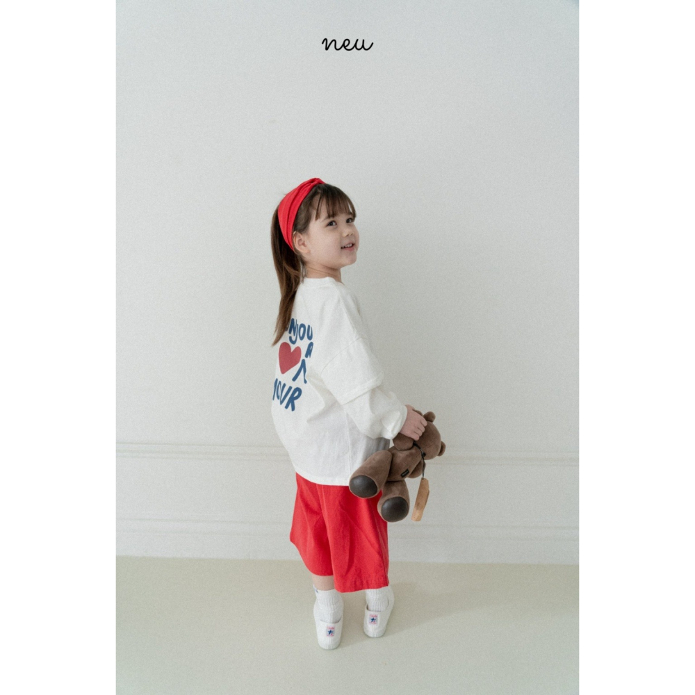 26春 正韓 neu｜Little Vintage 美式休閒拼接上衣 白/灰-細節圖4