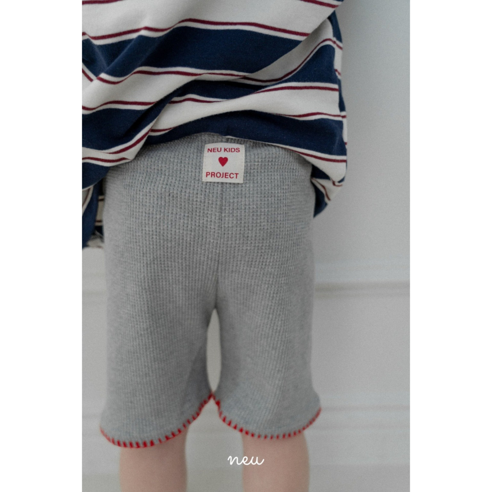 26春 正韓 neu｜Little Vintage 車邊小細節五分褲  白/灰/橄欖綠。大推 自留款-細節圖3