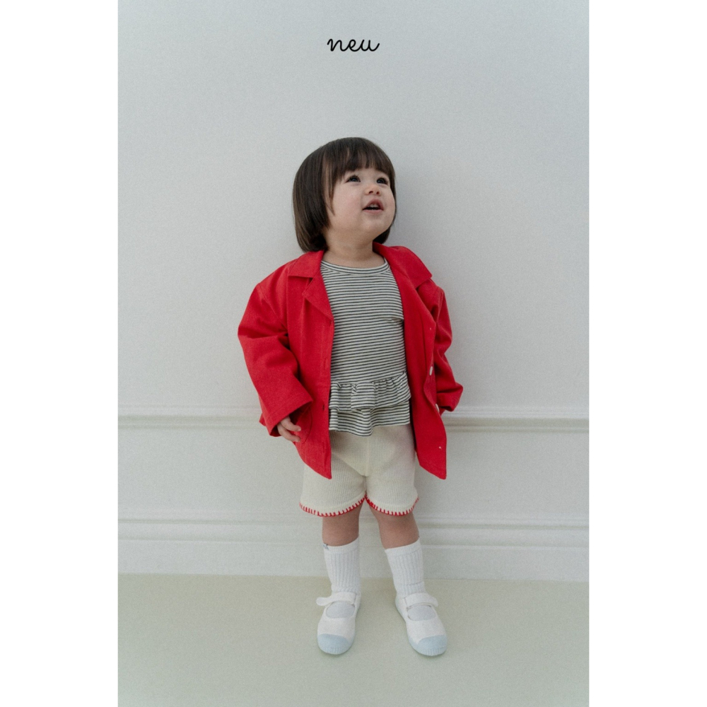 26春 正韓 neu｜Little Vintage 車邊小細節五分褲  白/灰/橄欖綠。大推 自留款-細節圖5