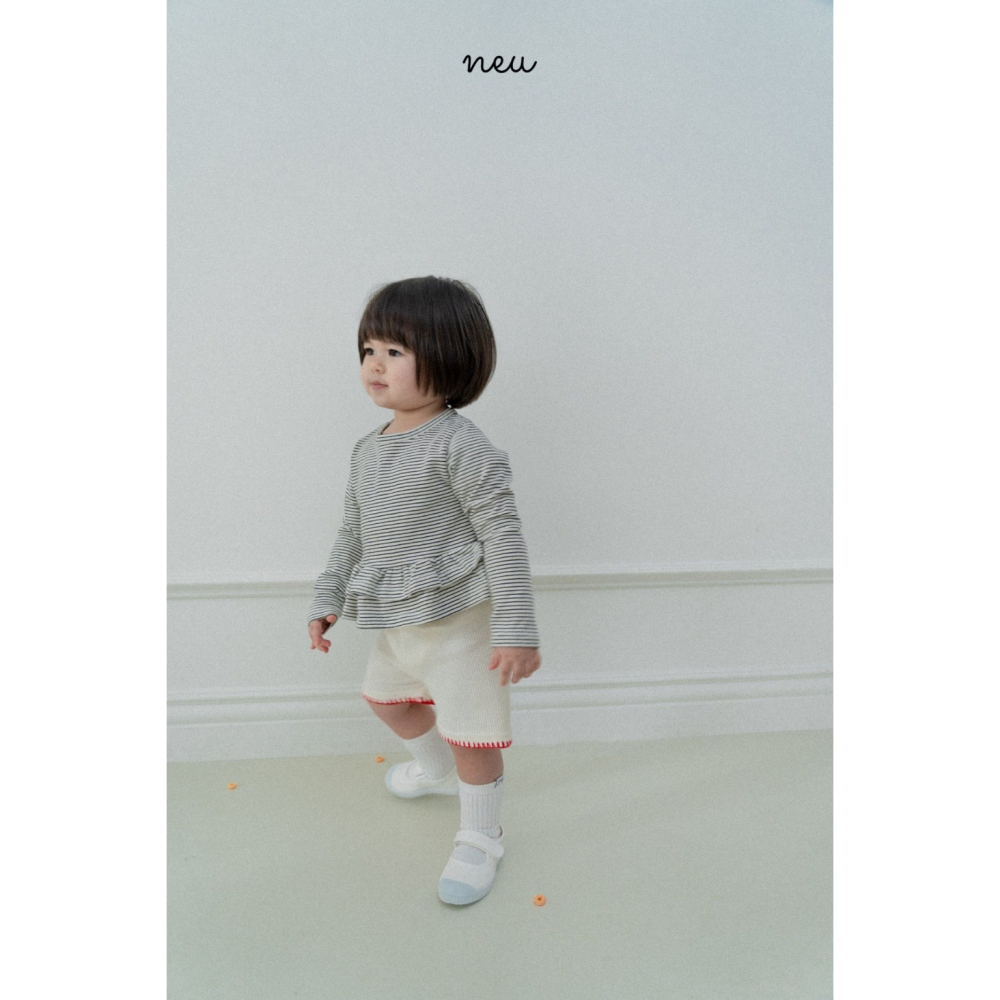 26春 正韓 neu｜Little Vintage 車邊小細節五分褲  白/灰/橄欖綠。大推 自留款-細節圖8