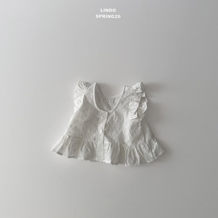 26春 正韓 LINDO｜Soft Bloom 質感布蕾 無袖上衣-細節圖4