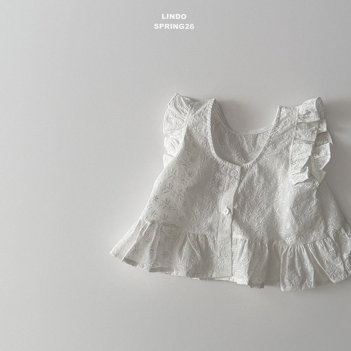 26春 正韓 LINDO｜Soft Bloom 質感布蕾 無袖上衣-細節圖6
