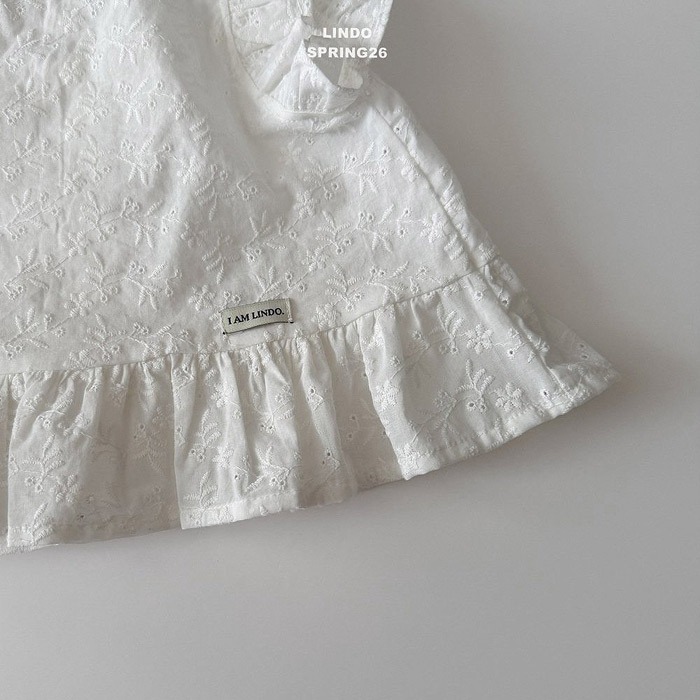 26春 正韓 LINDO｜Soft Bloom 質感布蕾 無袖上衣-細節圖7
