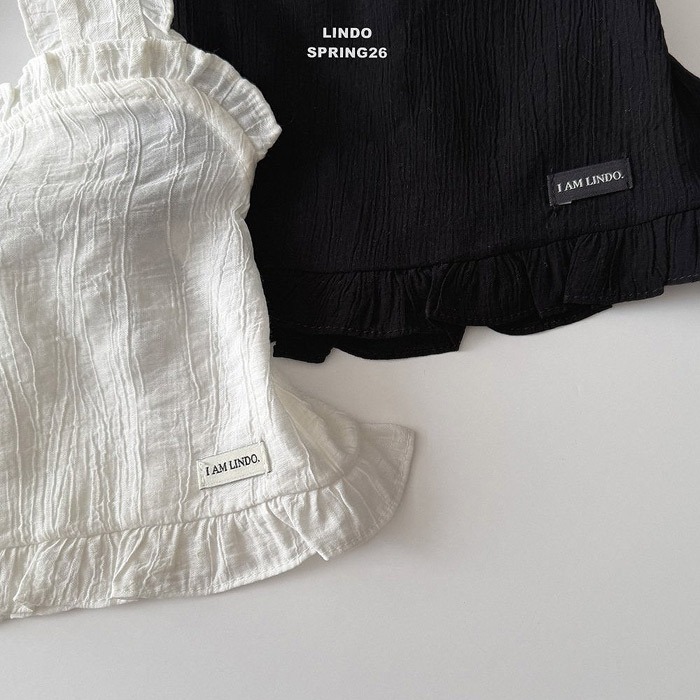 26春 正韓 LINDO｜Soft Bloom 桃心領無袖上衣-細節圖5