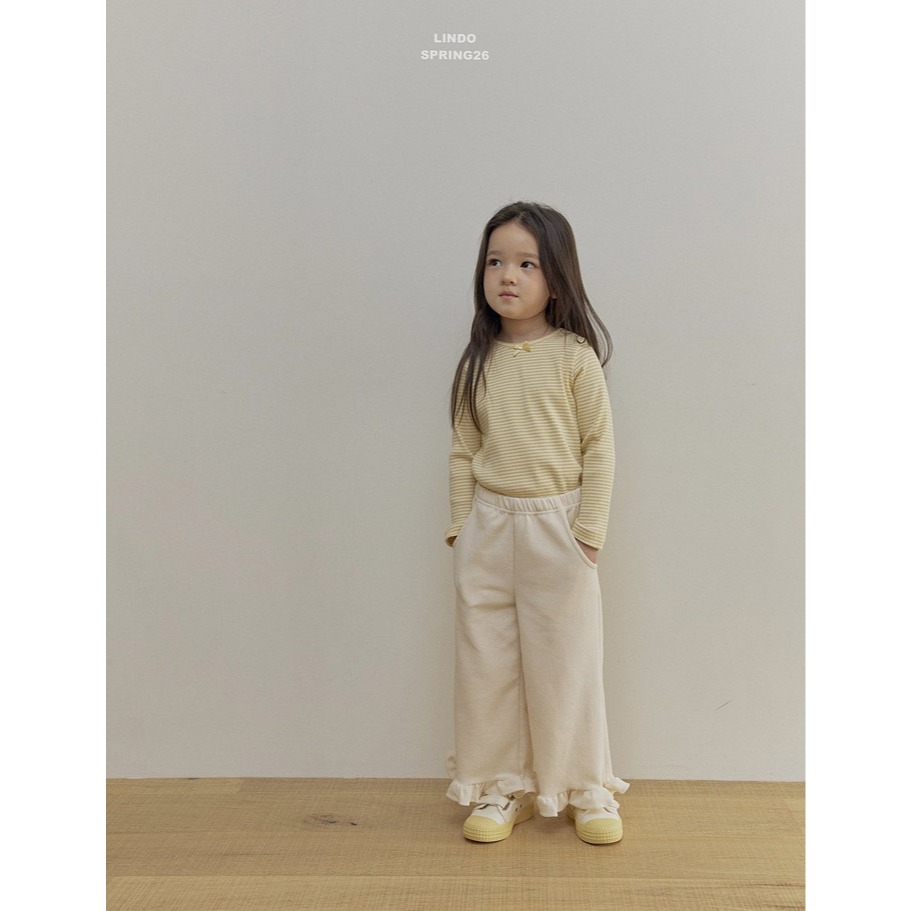 26春 正韓 LINDO｜Soft Bloom 條紋順身上衣-細節圖2