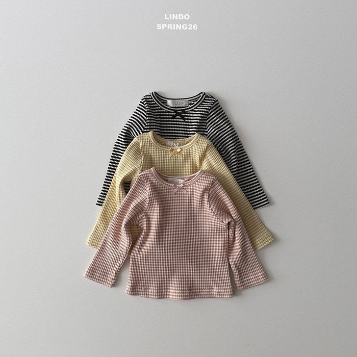 26春 正韓 LINDO｜Soft Bloom 條紋順身上衣-細節圖5
