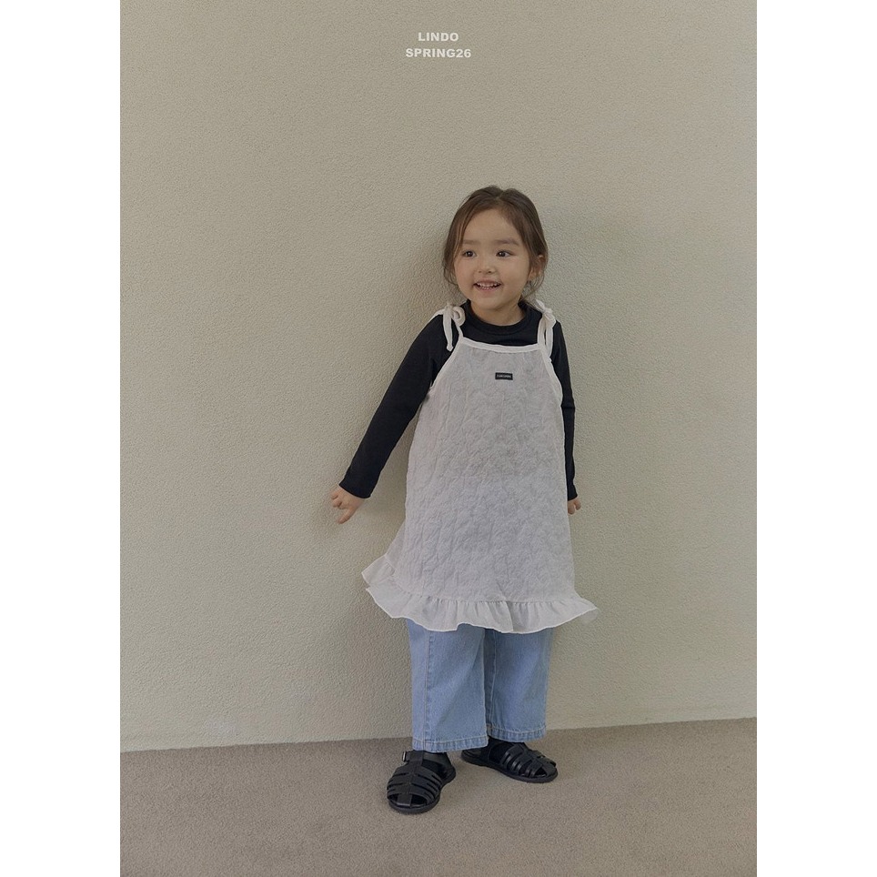 26春 正韓 LINDO｜Soft Bloom 綁帶壓紋背心（三色）-細節圖2