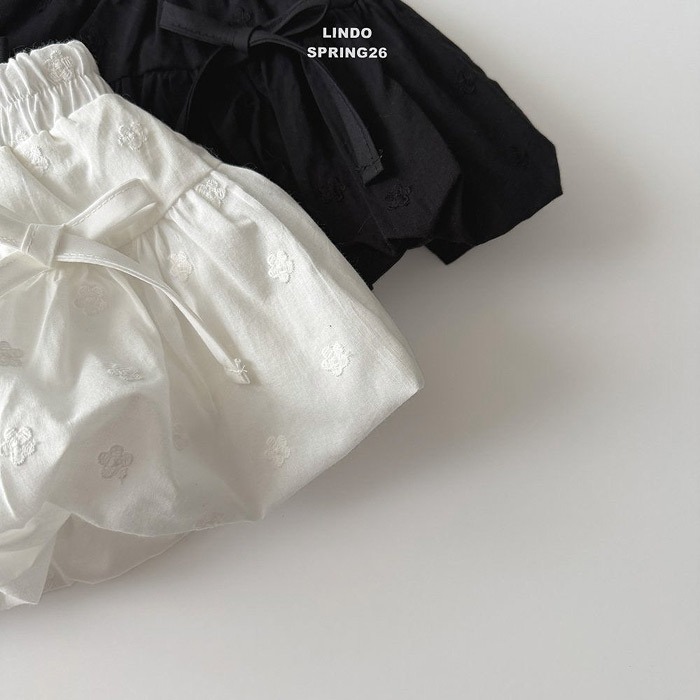 26春 正韓 LINDO｜Soft Bloom 蝴蝶結花苞褲裙-細節圖6