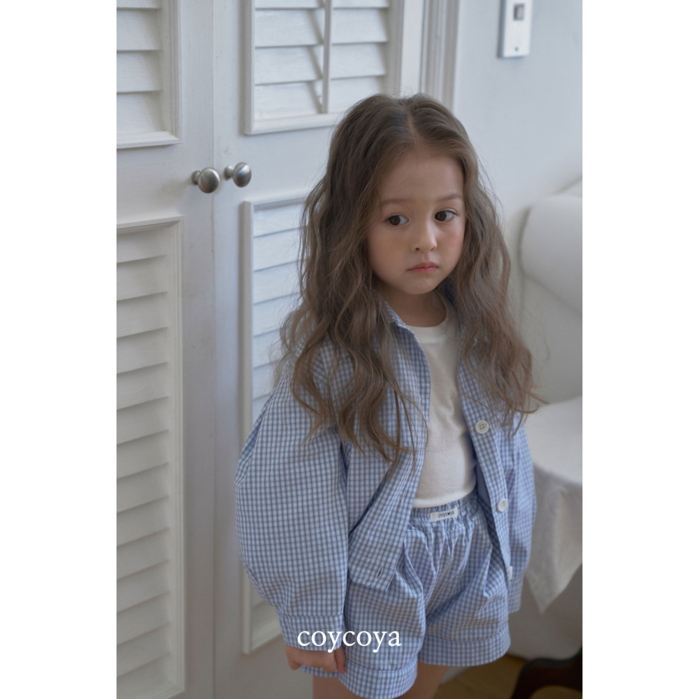 26春 正韓 COYCOYA｜Soft Lounge 輕柔格紋短褲-細節圖7