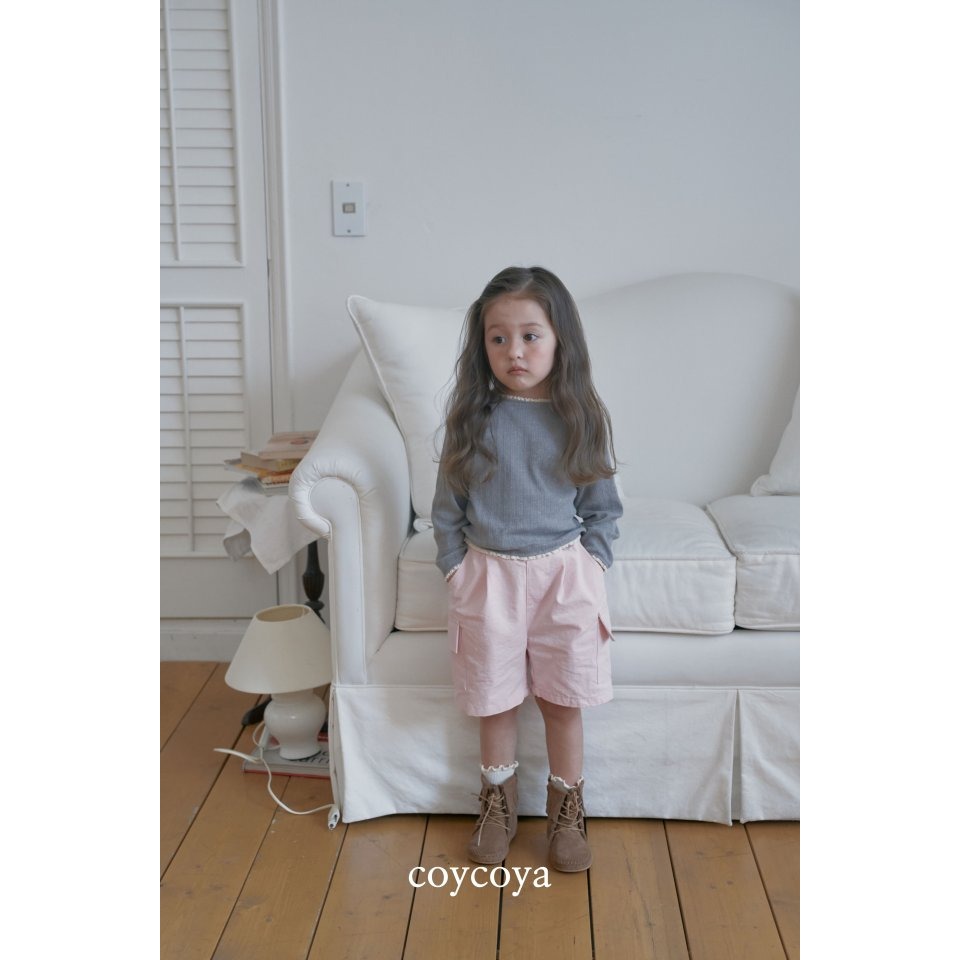 26春 正韓 COYCOYA｜Soft Lounge  百慕達工裝褲-細節圖2