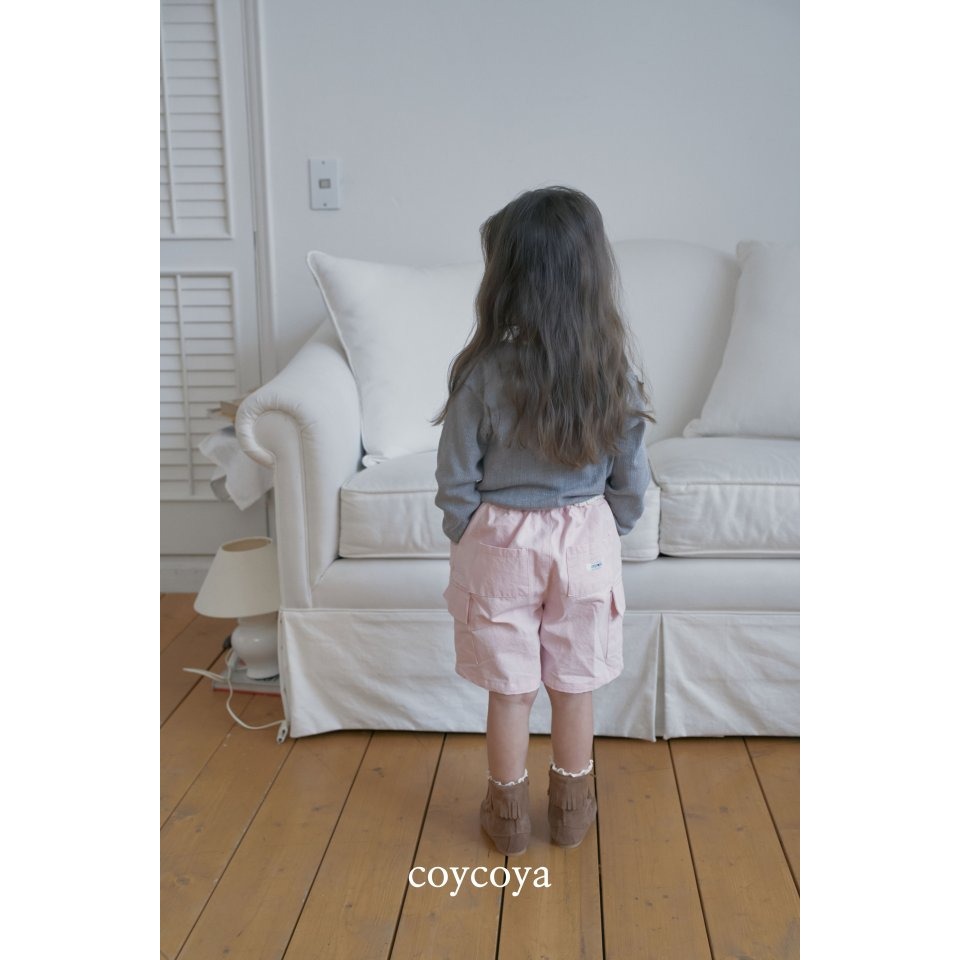 26春 正韓 COYCOYA｜Soft Lounge  百慕達工裝褲-細節圖5