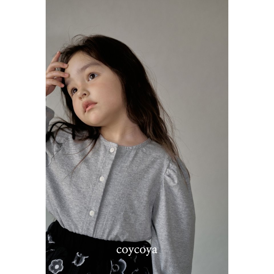 26春 正韓 COYCOYA｜Soft Lounge  抓皺澎澎袖上衣-細節圖3