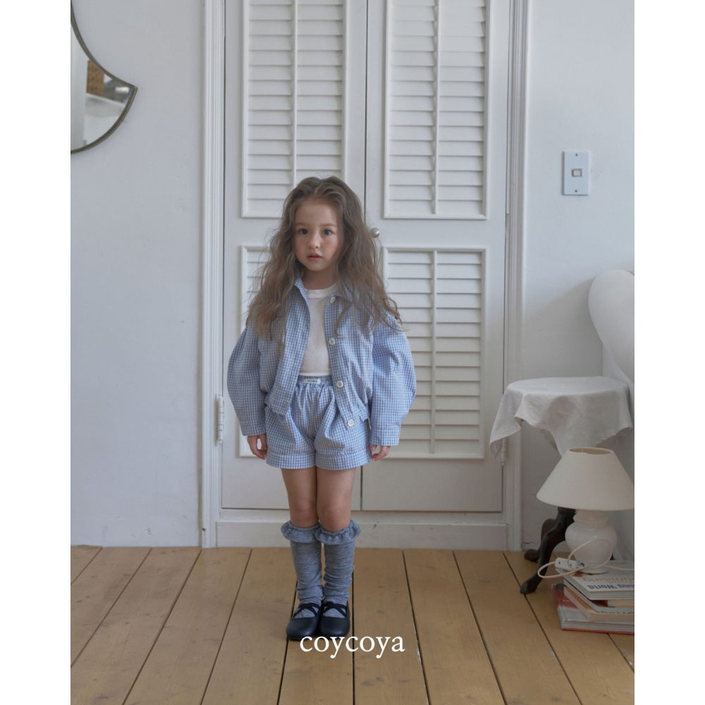 26春 正韓 COYCOYA｜Soft Lounge 輕柔格紋外套-細節圖3