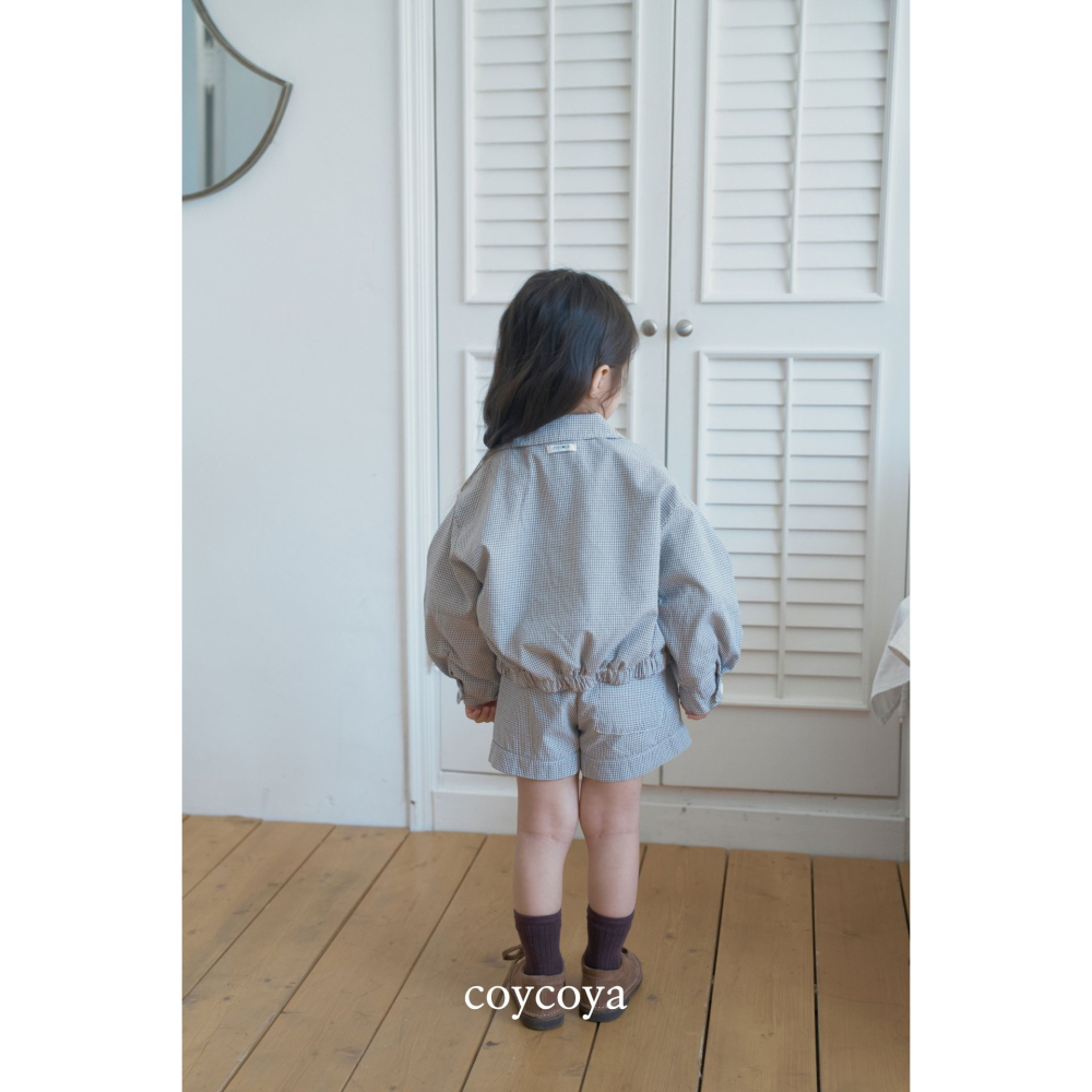 26春 正韓 COYCOYA｜Soft Lounge 輕柔格紋外套-細節圖5