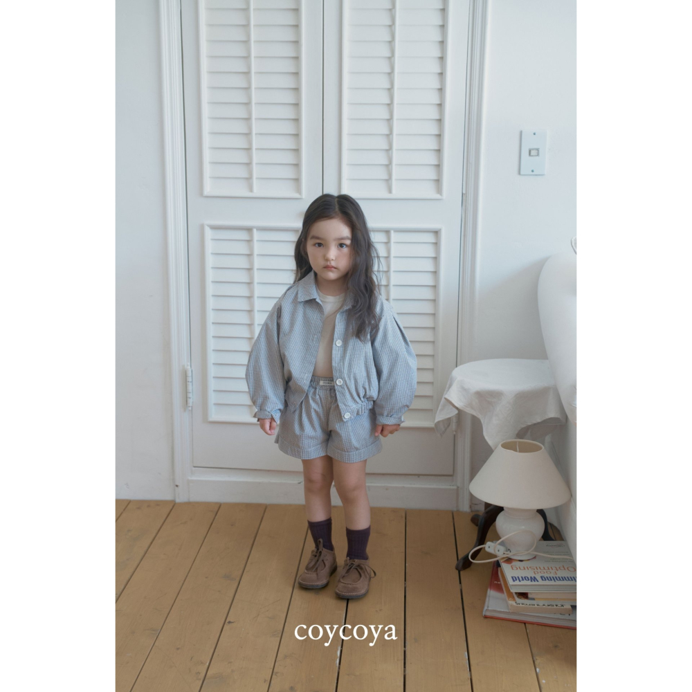26春 正韓 COYCOYA｜Soft Lounge 輕柔格紋外套-細節圖6
