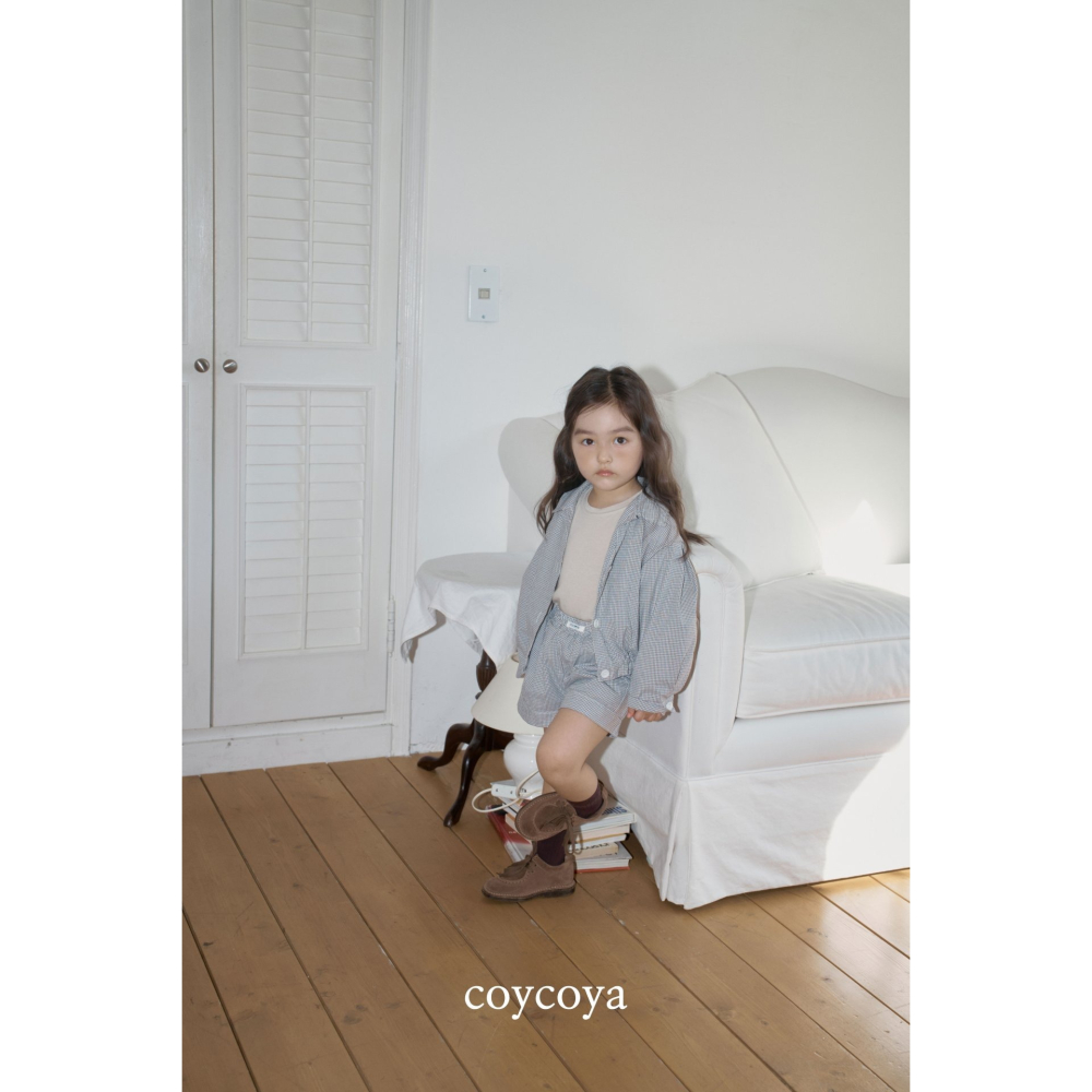 26春 正韓 COYCOYA｜Soft Lounge 輕柔格紋外套-細節圖8