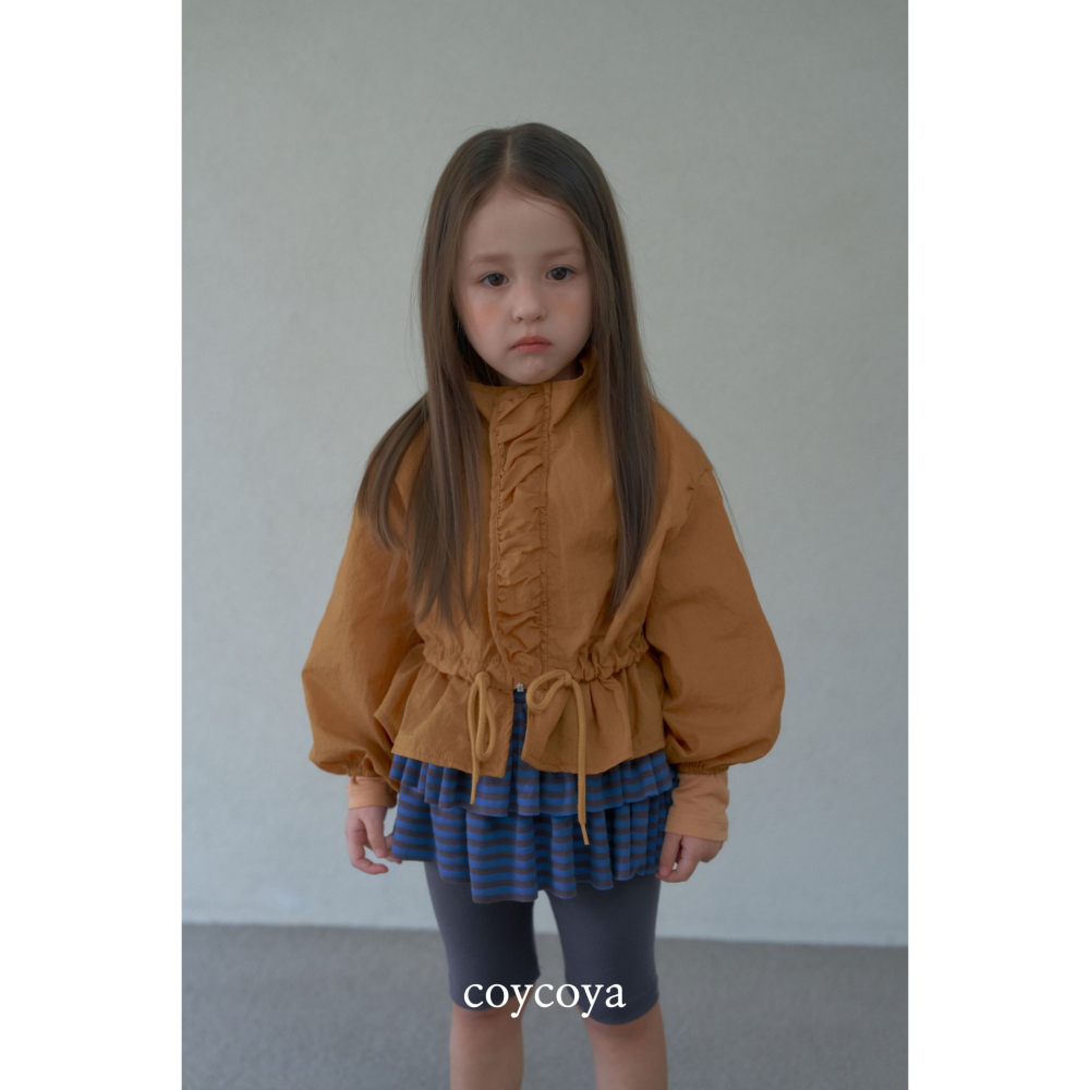 26春 正韓 COYCOYA｜Soft Lounge 輕柔荷葉下擺 外套-細節圖2